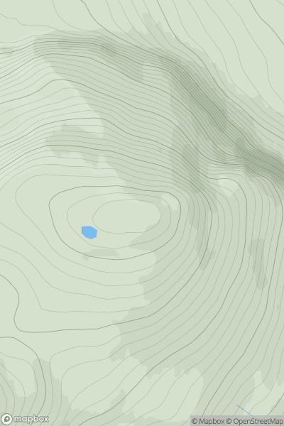 Thumbnail image for Cnoc a' Mhadaidh [Durness to Loch Shin] showing contour plot for surrounding peak
